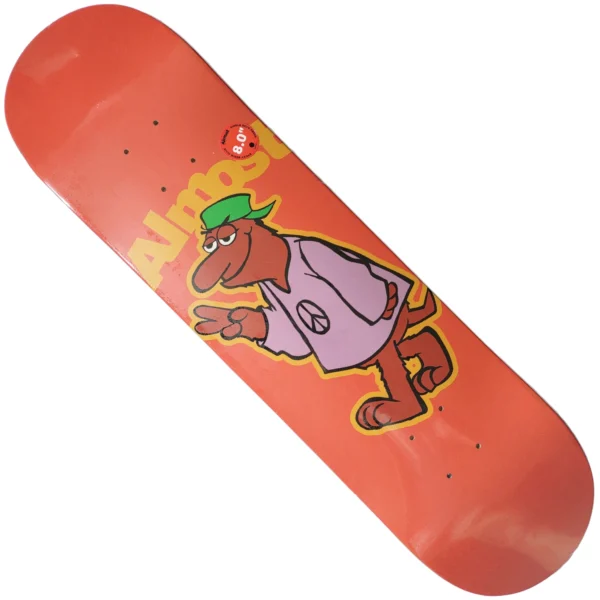 Deck (Shape) ALMOST Peace Red 8.0"